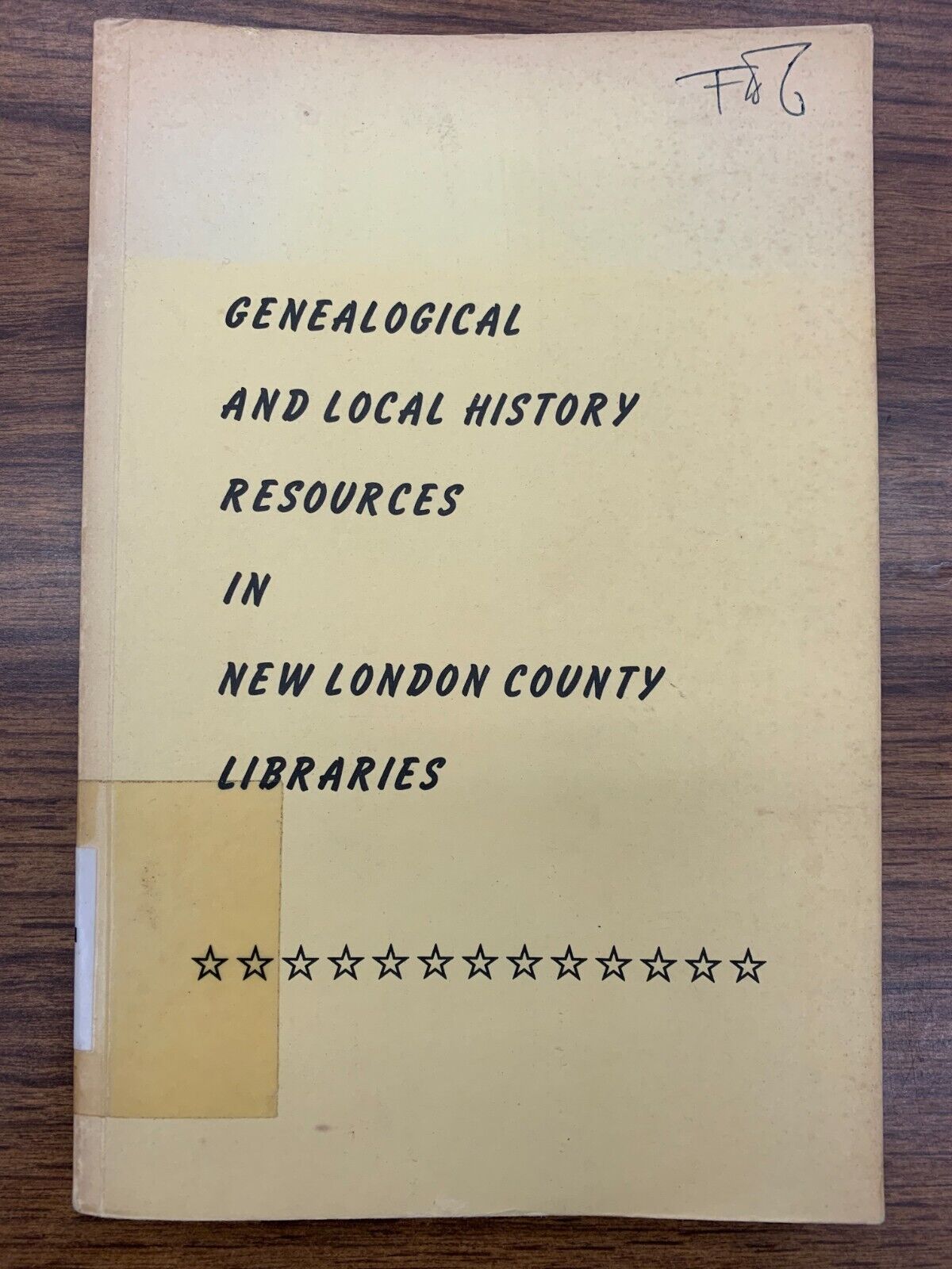 Genealogical and Local History Resources in New London County Libraries