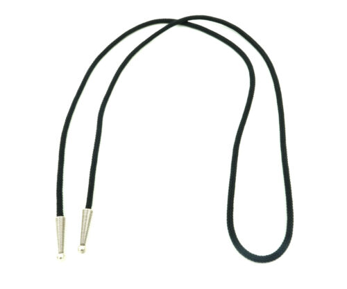 4mm Braided Fabric Cord Rope W/ Metal Tips For Bolo Ties