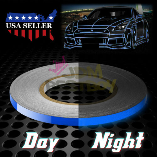 Blue Reflective Tape Safety Self Adhesive Striping Sticker 150FT Roll 1Cm