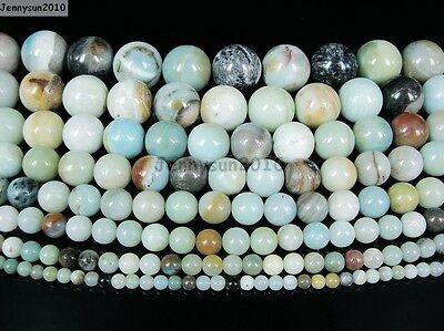 Natural Colorful Amazonite Gemstone Round Beads 16'' 4mm 6mm 8mm 10mm 12mm 14mm