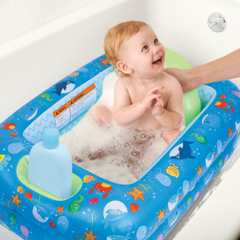 Inflatable Safety Bathtub Portable Non Slip Baby Bath Tub Babies - Toddler New