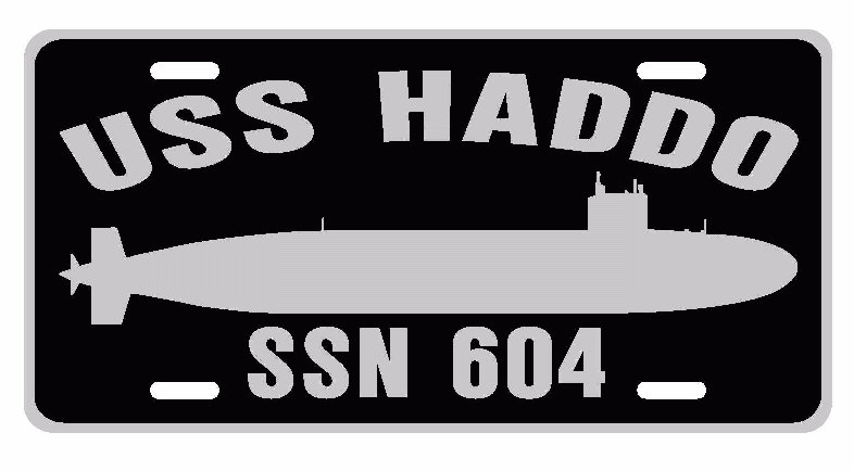 USS HADDO SSN 604 License Plate Car Truck RV U S Navy Military P01 SSP