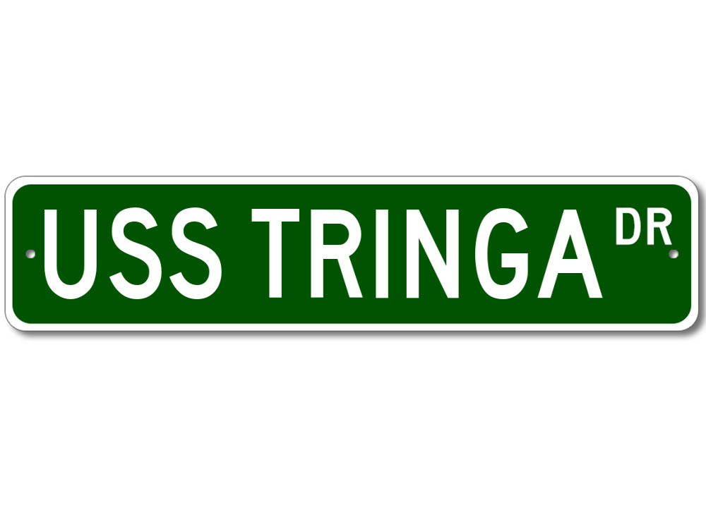 Uss Tringa Asr 16 Ship Navy Sailor Metal Street Sign - Aluminum