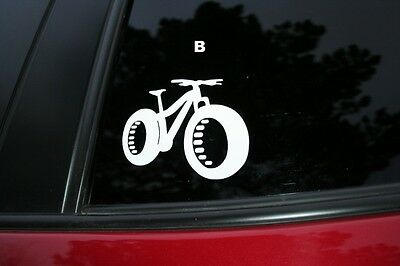 Fat Bike Die-cut Car Window Sticker. Buy 2 Get 1 Free Offer!