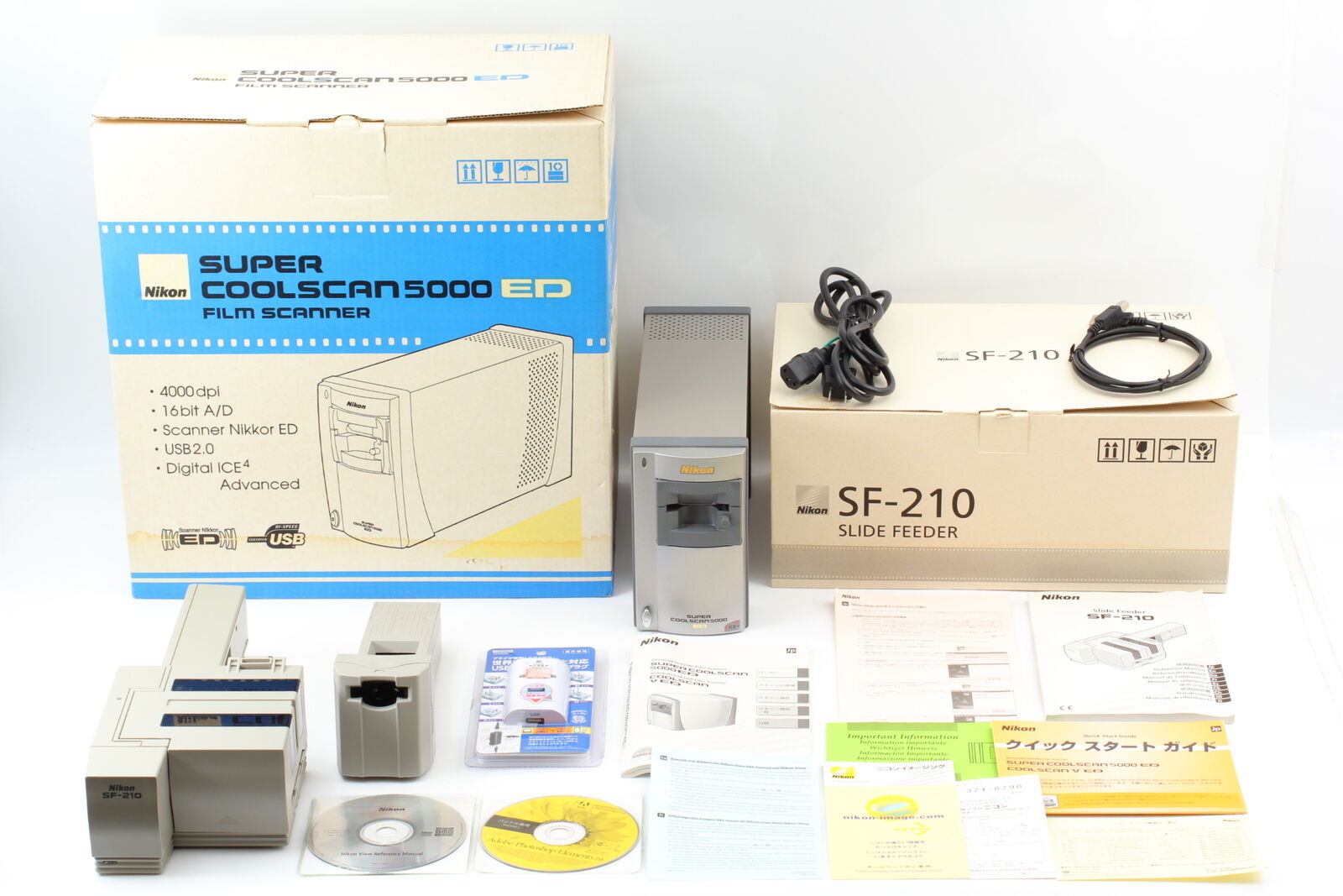 [TOP MINT in BOX] Nikon SUPER COOLSCAN LS 5000 ED Film Scanner w/ SF-210 JAPAN