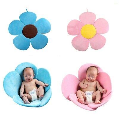 Baby Bathtub Mat Blooming Flower Baby Bath Support Cushion Safety Pad