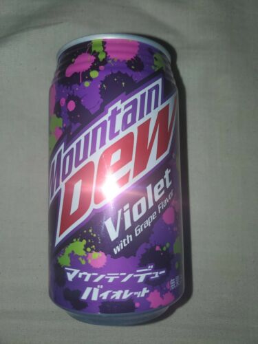 Mountain Dew Violet With Grape Flavor From Japan - Full Can