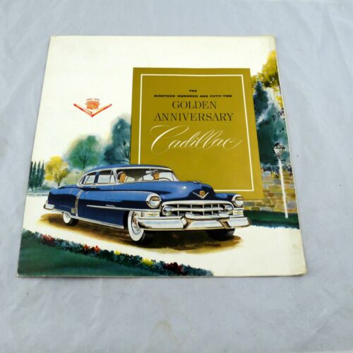 Cadillac Golden Anniversary 1952 Sales Brochure Catalog Fold Out Poster Style