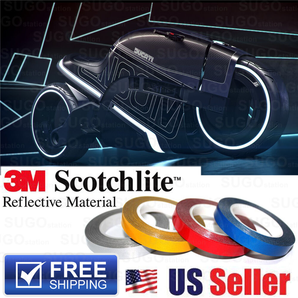 3m Reflective Safety Self-adhesive Diy Striping Tape Sticker Decal 150ft / Roll