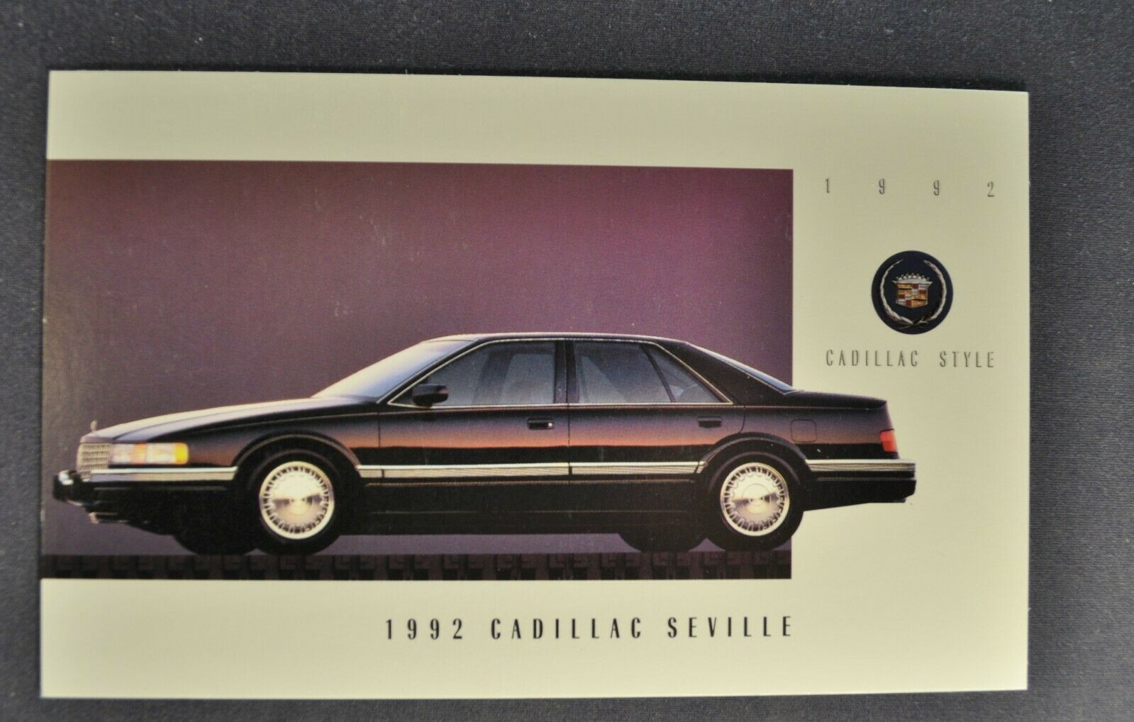 1992 Cadillac Seville Sedan Postcard Excellent Original 92
