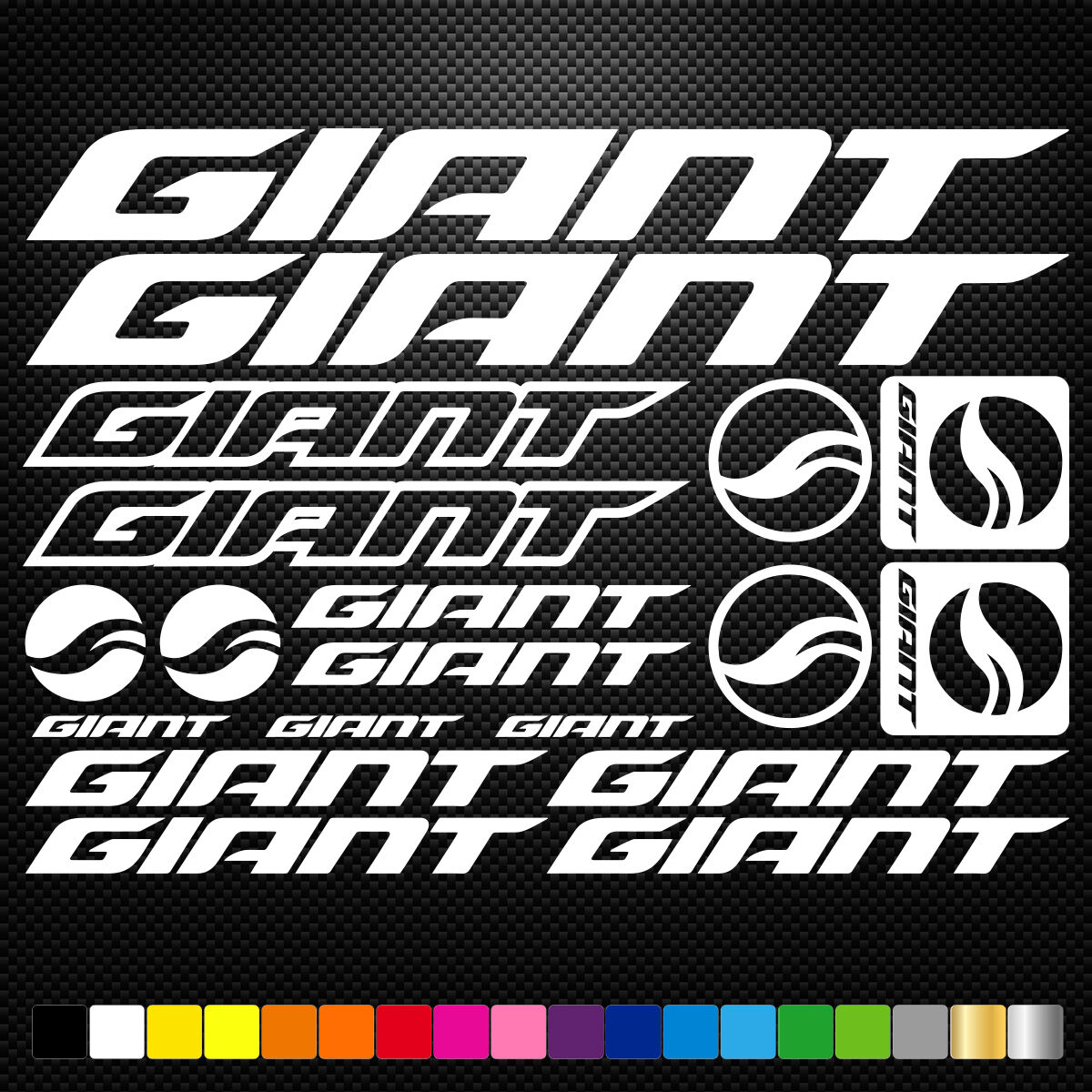 FITS Giant Vinyl Stickers Sheet Bike Frame Cycle Cycling Bicycle Mtb Road