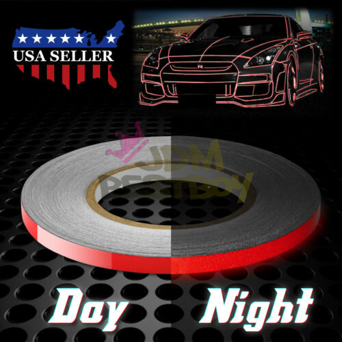 Red Reflective Tape Safety Self Adhesive Striping Sticker 150FT Roll 1Cm