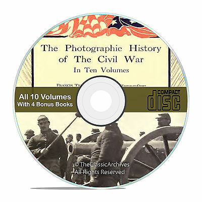The Photographic History Of The Civil War, 10 Vol. Set, Pics, Bonus Books Cd-v56