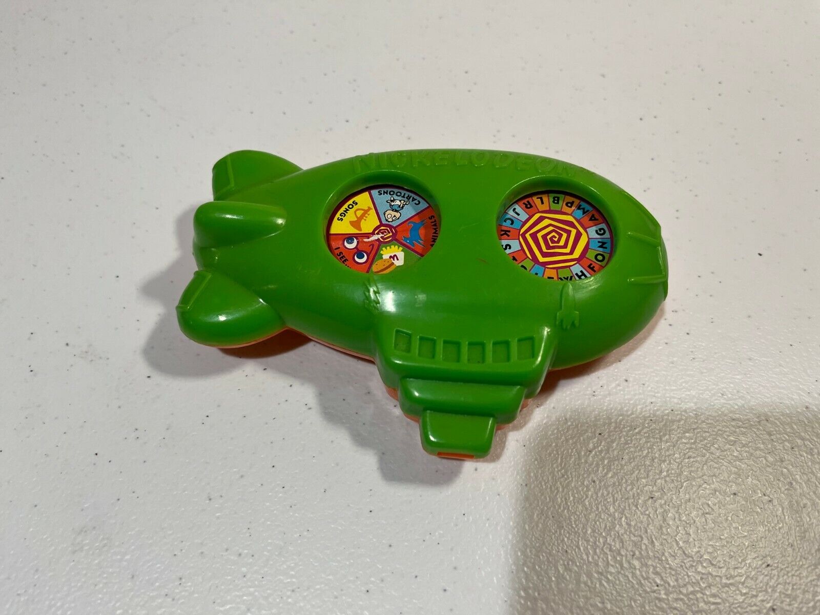 Vintage 1992 Mcdonald's Happy Meal Toy Nickelodeon Blimp Spinner Game