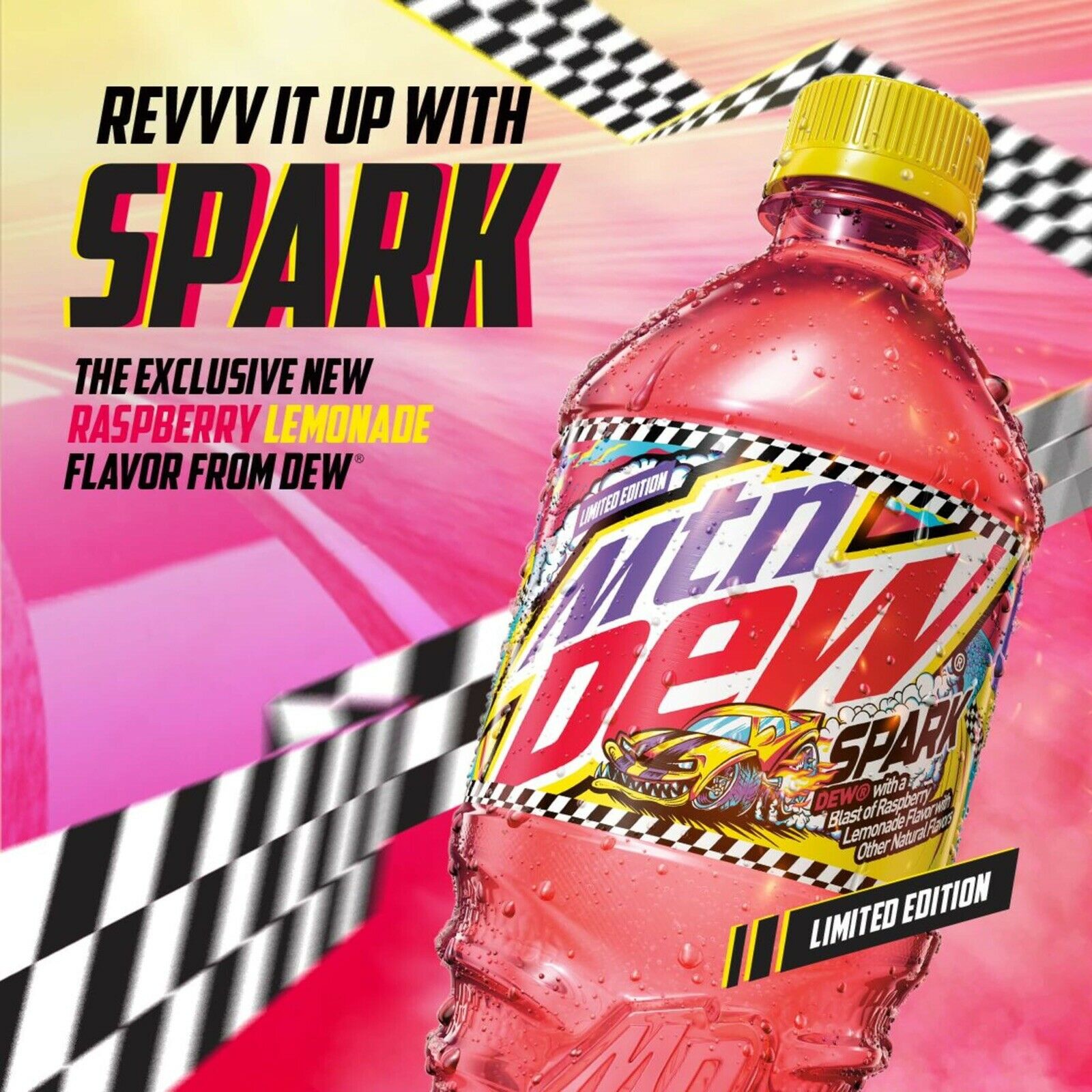 Spark It Up 4 Pack W/mountain Dew Spark. Free Shipping!!!