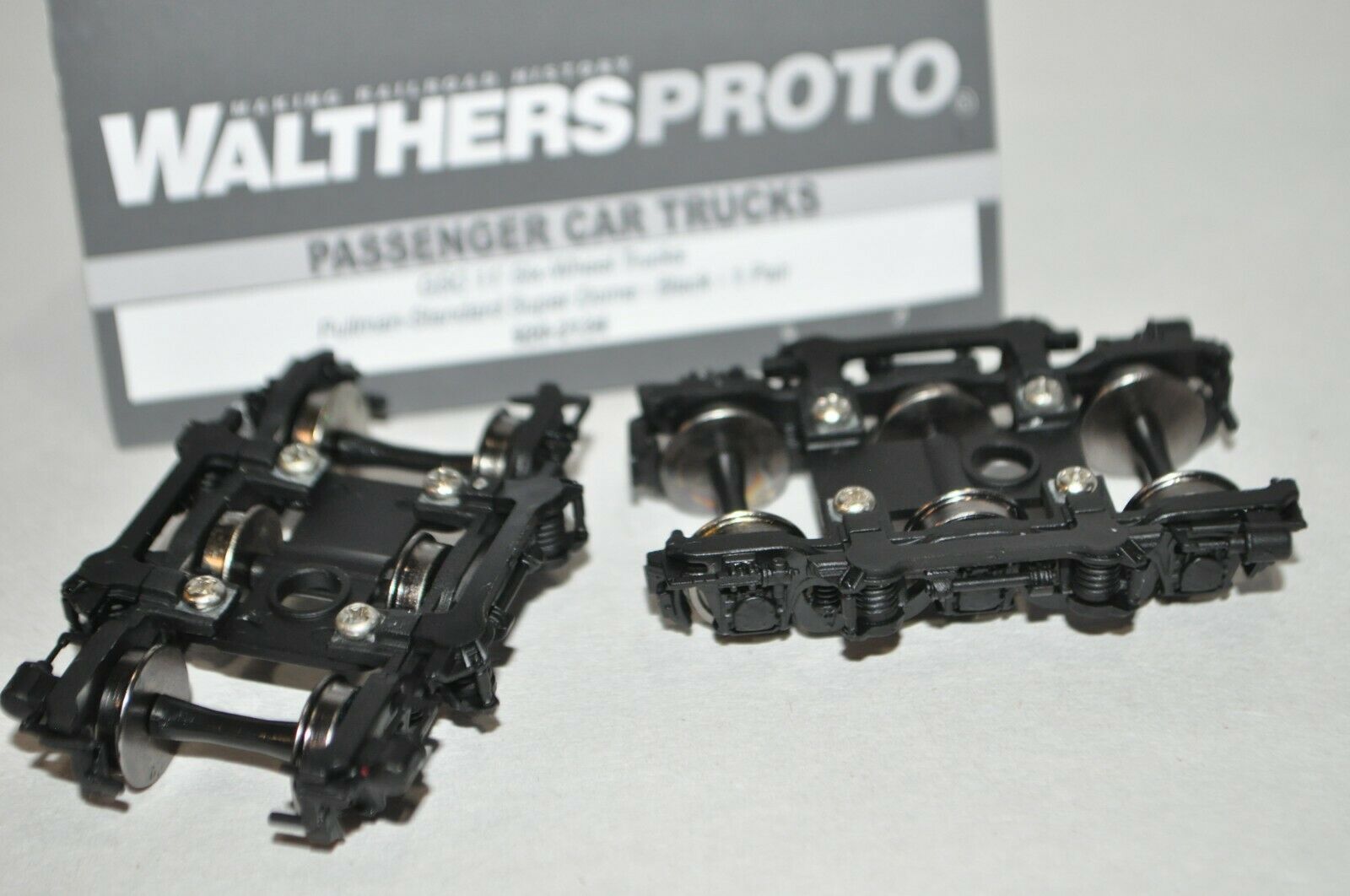 Ho Walthers Streamlined Passenger Car Trucks 6-wheel Gsc 11' P-s Super Dome