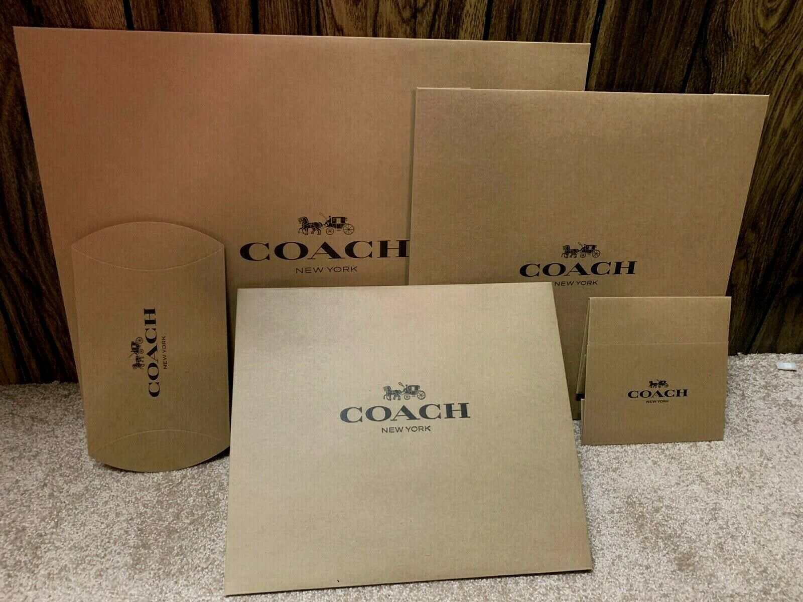 Bn Coach Gift /packing Brown Box ,paper Bags ,sticker Choose, Large,medium,small
