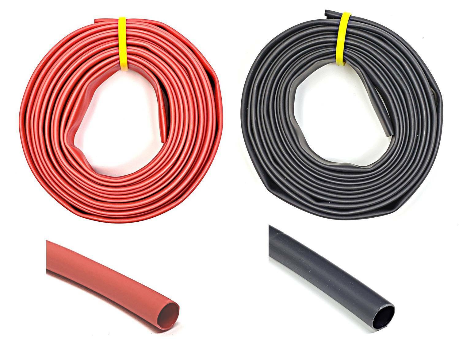 WindyNation Black and Red 2:1 Polyolefin Heat Shrink Tube Tubing UL Listed