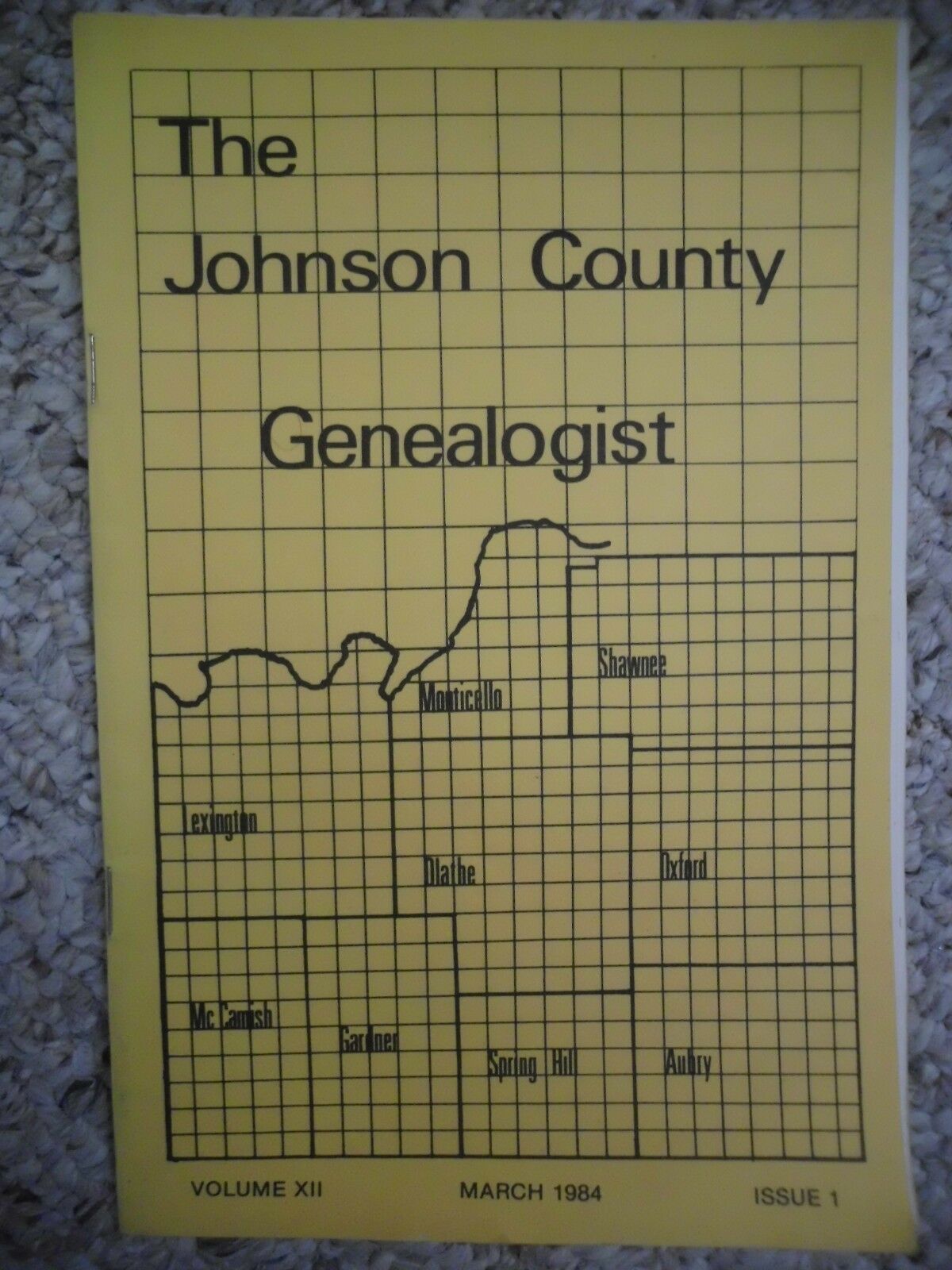 The Johnson County Genealogist (Kansas- March 1984) [Kansas]