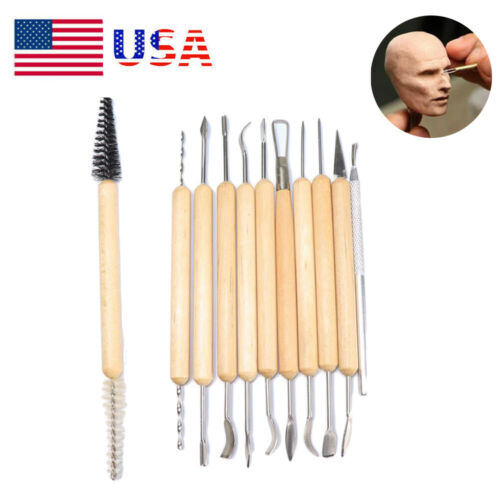 Clay Sculpting Set Wax Carving Pottery Tools Shapers Polymer Modeling Making